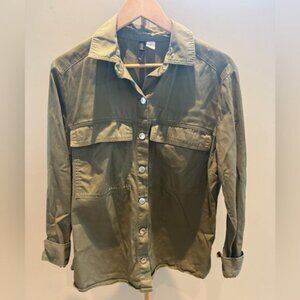 Olive Green Shacket Divided by H&M Size Medium Lightweight Jacket